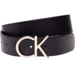 Γυναικεία Δερμάτινη Ζώνη Calvin Klein 3.5cm K60K602141-910 Μαύρη
