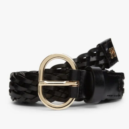 Γυναικεία Δερμάτινη Ζώνη Tommy Hilfiger 2.5cm AW0AW18111-BDS Μαύρη