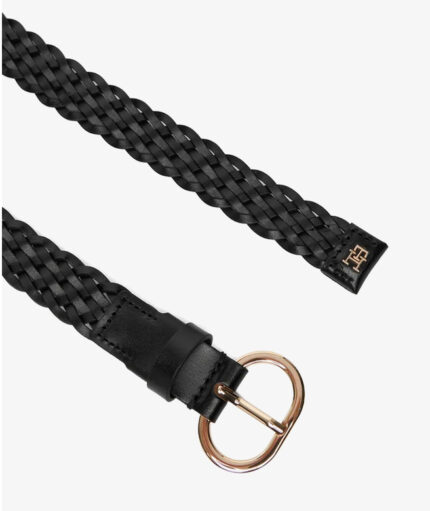 Γυναικεία Δερμάτινη Ζώνη Tommy Hilfiger 2.5cm AW0AW18111-BDS Μαύρη