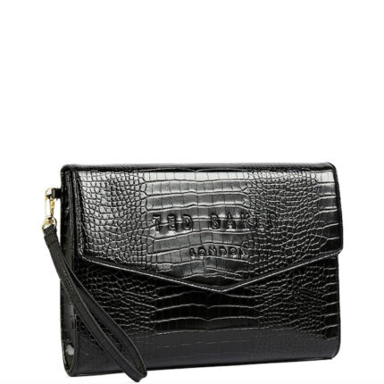 Γυναικείος Φάκελος Ted Baker Crocey 281714 Μαύρο Κροκό