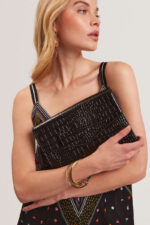 Γυναικείος Φάκελος Ted Baker Crocey 281714 Μαύρο Κροκό
