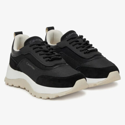 Γυναικεία Sneakers Calvin Klein HW0HW02487 0GM Μαύρα Μπεζ Σόλα