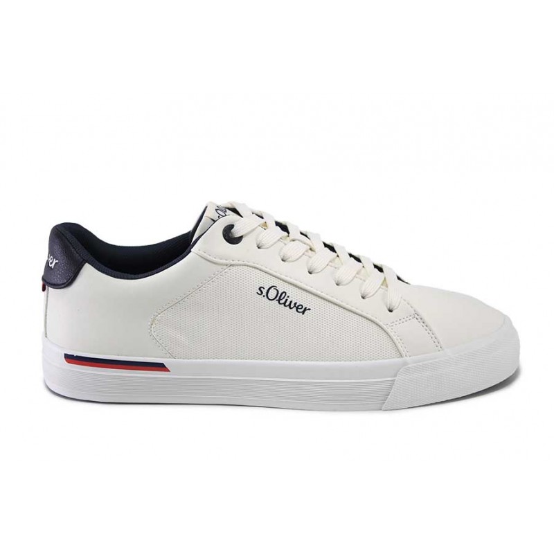 Ανδρικά Sneakers s.Oliver 2177855.0100 Λευκά Ανδρικά Sneakers s.Oliver 2177855.0100 Λευκά