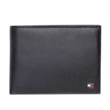 Ανδρικό Δερμάτινο Πορτοφόλι Tommy Hilfiger Eton CC AM0AM00652-002 Μαύρο