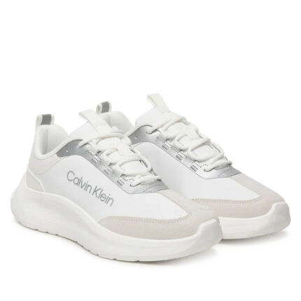 Γυναικεία Sneakers Calvin Klein Light Eva Runner HW0HW03149-05Y Λευκό Ασημί