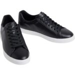 Ανδρικά Δερμάτινα Sneakers Calvin Klein HM0HM02123-BEH Μαύρα