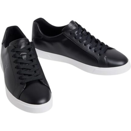 Ανδρικά Δερμάτινα Sneakers Calvin Klein HM0HM02123-BEH Μαύρα