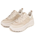 Γυναικεία Ανατομικά Sneakers Geox Xtors D651FB-09BBN-C1S2L Μπεζ