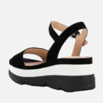 Γυναικεία Ανατομικά Δερμάτινα Flatforms Geox Gardenia D02HBC 00021 C9999 Μαύρα