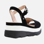 Γυναικεία Ανατομικά Δερμάτινα Flatforms Geox Gardenia D02HBC 00021 C9999 Μαύρα