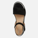 Γυναικεία Ανατομικά Δερμάτινα Flatforms Geox Gardenia D02HBC 00021 C9999 Μαύρα