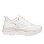 Γυναικεία Ανατομικά Δερμάτινα Sneakers Geox Xtors D651FA-085FU-C1000 Λευκά