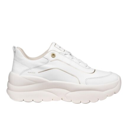 Γυναικεία Ανατομικά Δερμάτινα Sneakers Geox Xtors D651FA-085FU-C1000 Λευκά