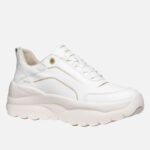 Γυναικεία Ανατομικά Δερμάτινα Sneakers Geox Xtors D651FA-085FU-C1000 Λευκά