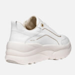 Γυναικεία Ανατομικά Δερμάτινα Sneakers Geox Xtors D651FA-085FU-C1000 Λευκά