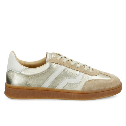 Γυναικεία Δερμάτινα Sneakers Gant Cuzima 32531199-G26 Χρυσά