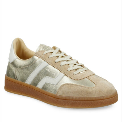 Γυναικεία Δερμάτινα Sneakers Gant Cuzima 32531199-G26 Χρυσά