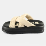 Γυναικεία Σανδάλια Flatforms Buffalo Palma Cross 1602278 Cream/Black
