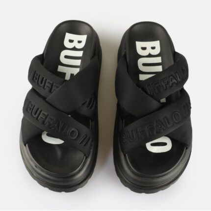 Γυναικεία Σανδάλια Flatforms Buffalo Palma Cross 1602277 Black
