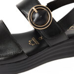 Γυναικεία Σανδάλια Flatforms Marco Tozzi 2-28708-46-001 Μαύρα