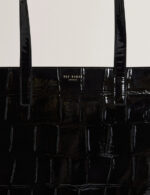 Γυναικεία Τσάντα Ώμου Ted Baker Vannda Large Icon 283927-Μαύρο Λουστρίν