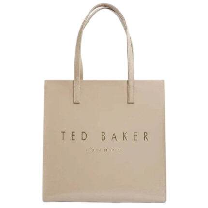 Γυναικεία Τσάντα Ώμου Ted Baker Crinkon Large Icon 283875-Stone Λουστρίν