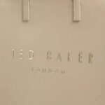 Γυναικεία Τσάντα Ώμου Ted Baker Crinkon Large Icon 283875-Stone Λουστρίν
