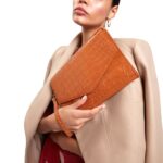 Γυναικείος Φάκελος Ted Baker Crinkle 282823-TAN Κάμελ