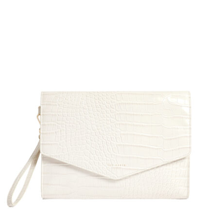 Γυναικείος Φάκελος Ted Baker Wesslie 282823 Ivory Κροκό