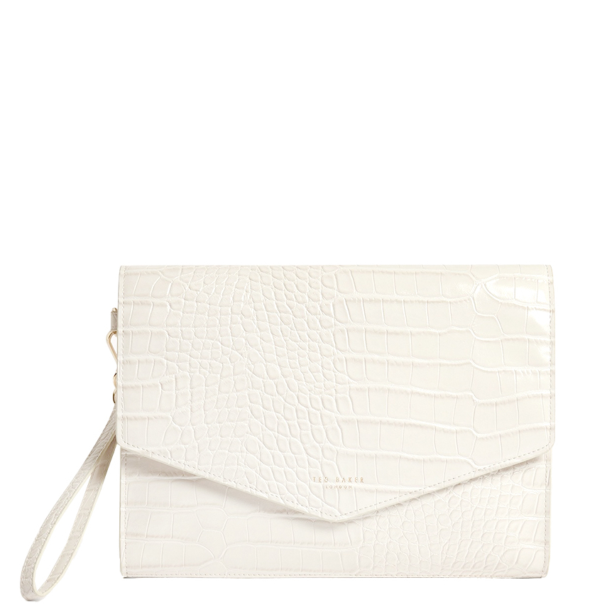Γυναικείος Φάκελος Ted Baker Wesslie 282823 Ivory Κροκό Γυναικείος Φάκελος Ted Baker Wesslie 282823 Ivory Κροκό