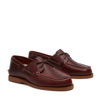 Γυναικεία Δερμάτινα Μοκασίνια Timberland Classic Boat TB0A2Q9XEIW Burgundy Gull Grain