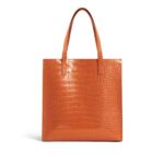 Γυναικεία Τσάντα Ώμου Ted Baker Wenella Large Icon 282817-Tan Ταμπά Κροκό