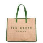 Γυναικεία Τσάντα Ώμου Ted Baker Pallmer Raffia Large Icon 284036-Green
