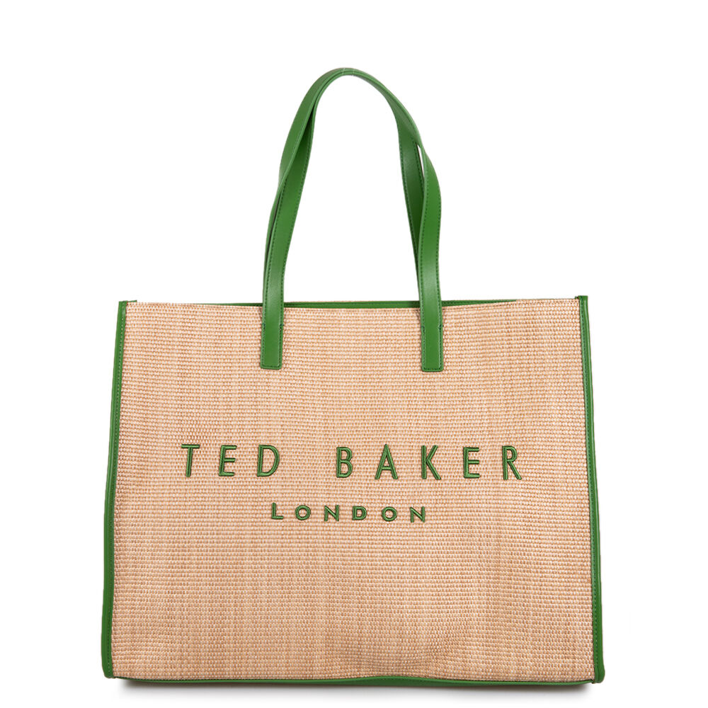 Γυναικεία Τσάντα Ώμου Ted Baker Pallmer Raffia Large Icon 284036-Green Γυναικεία Τσάντα Ώμου Ted Baker Pallmer Raffia Large Icon 284036-Green