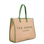 Γυναικεία Τσάντα Ώμου Ted Baker Pallmer Raffia Large Icon 284036-Green