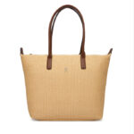 Γυναικεία Τσάντα Ώμου Tommy Hilfiger Raffia AW0AW18528-0F4 Beige