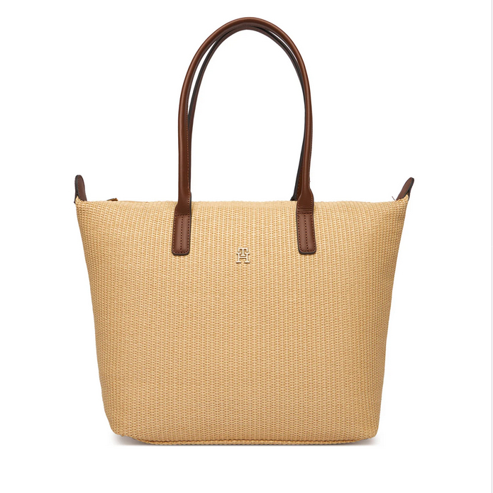Γυναικεία Τσάντα Ώμου Tommy Hilfiger Raffia AW0AW18528-0F4 Beige Γυναικεία Τσάντα Ώμου Tommy Hilfiger Raffia AW0AW18528-0F4 Beige