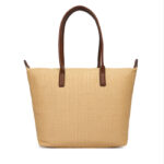 Γυναικεία Τσάντα Ώμου Tommy Hilfiger Raffia AW0AW18528-0F4 Beige