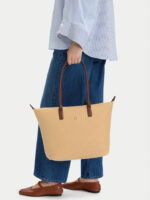 Γυναικεία Τσάντα Ώμου Tommy Hilfiger Raffia AW0AW18528-0F4 Beige