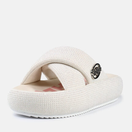 Γυναικεία Σανδάλια Flatforms Buffalo Ibiza Cross BN1602312 Λευκά