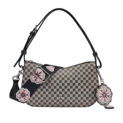 Γυναικεία Τσάντα Ώμου DKNY Nessa R6136O36-XLB Μαύρο Logo