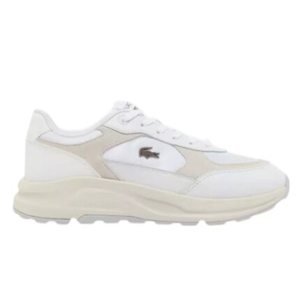 Ανδρικά Δερμάτινα Sneakers Lacoste Run Set 750SMA022065T Λευκά