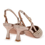 Γυναικείες Γόβες Slingback Exe Alisa-410 Πλατίνα Στρας W47000414Z36