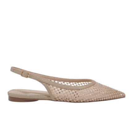 Γυναικεία Παπούτσια Slingback EXE Miami-222 Πλατίνα Στρας W47002221Z36