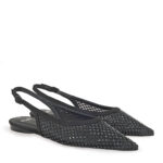 Γυναικεία Παπούτσια Slingback EXE Miami-222 Μαύρο Καστόρι Μαύρο Στρας W47002221A93