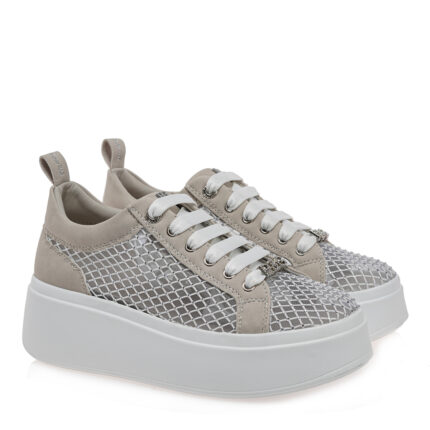 Γυναικεία Sneakers Renato Garini 88-61RG05C Off White Φιλτιρέ Στρας W119R61534V4