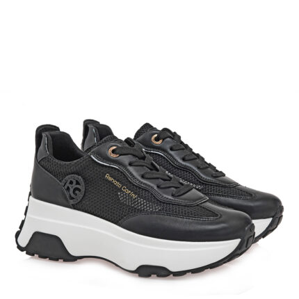 Γυναικεία Sneakers Renato Garini 560-51EX34 Μαύρο Δίχτυ Μαύρο W119R53434W5