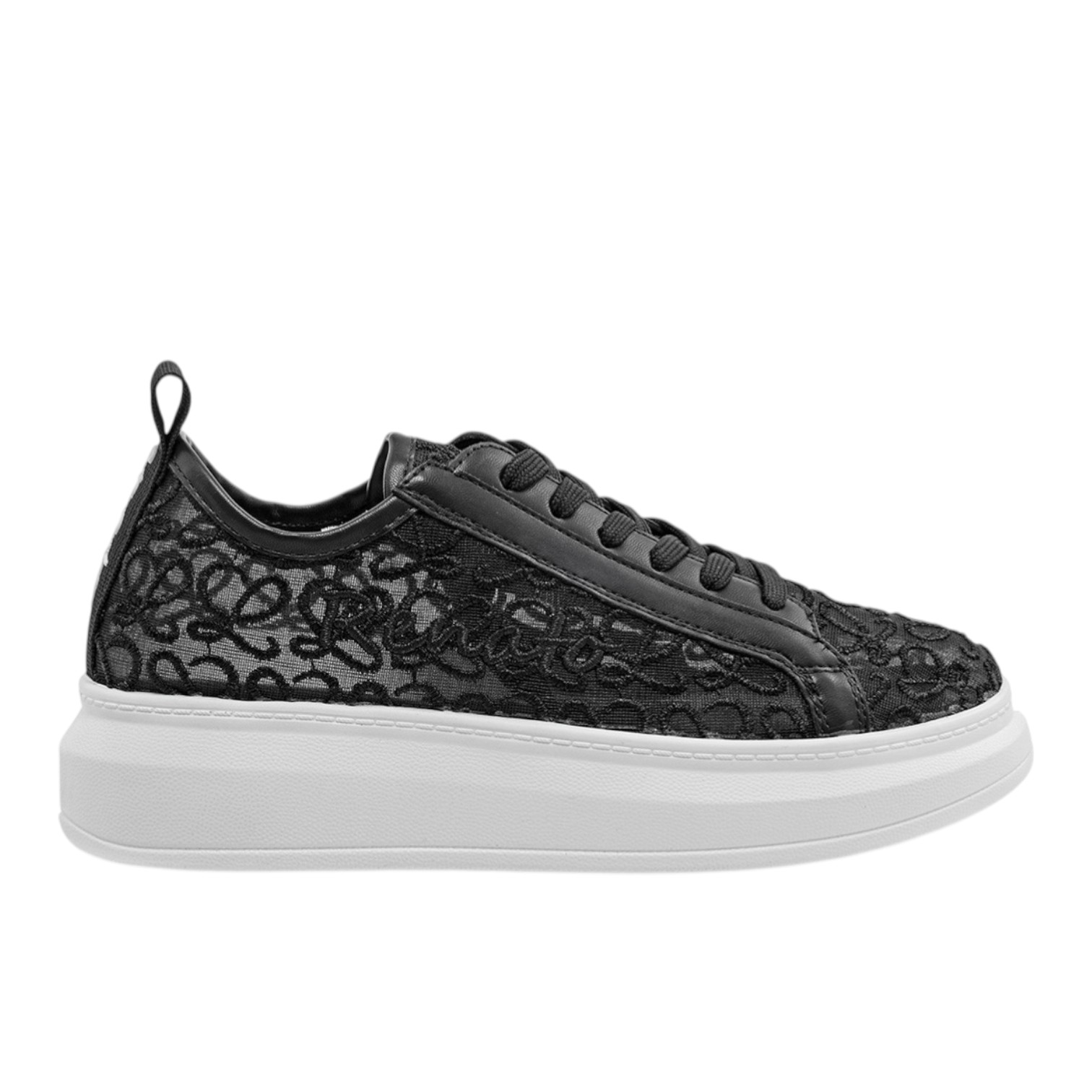 Γυναικεία Sneakers Renato Garini 66-61RG18 Μαύρη Δαντέλα Λευκό W119R18025W3 Γυναικεία Sneakers Renato Garini 66-61RG18 Μαύρη Δαντέλα Λευκό W119R18025W3