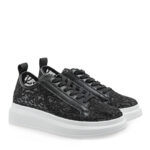 Γυναικεία Sneakers Renato Garini 66-61RG18 Μαύρη Δαντέλα Λευκό W119R18025W3