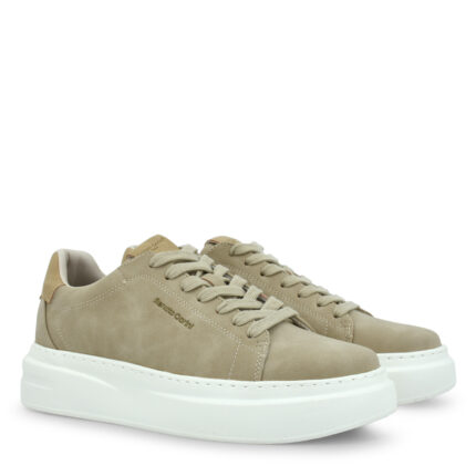 Ανδρικά Sneakers Renato Garini Daveb-018 Μπεζ Nubuck W570001834X2